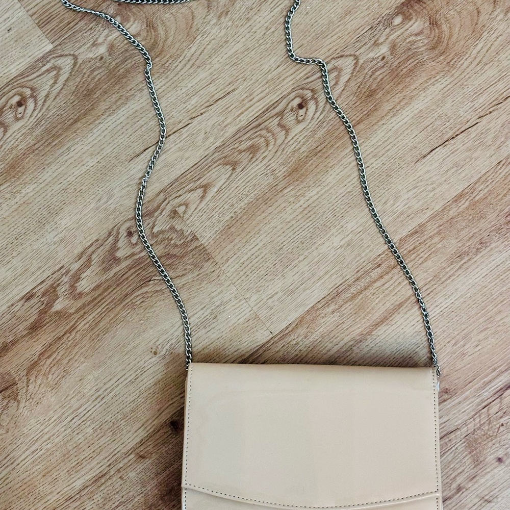 Cream Crossbody Bag with Structured Design